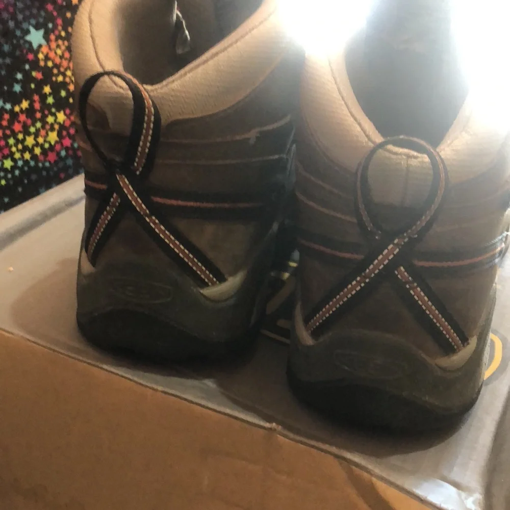 Keen Brown and Orange Men's Waterproof Hiking Boots